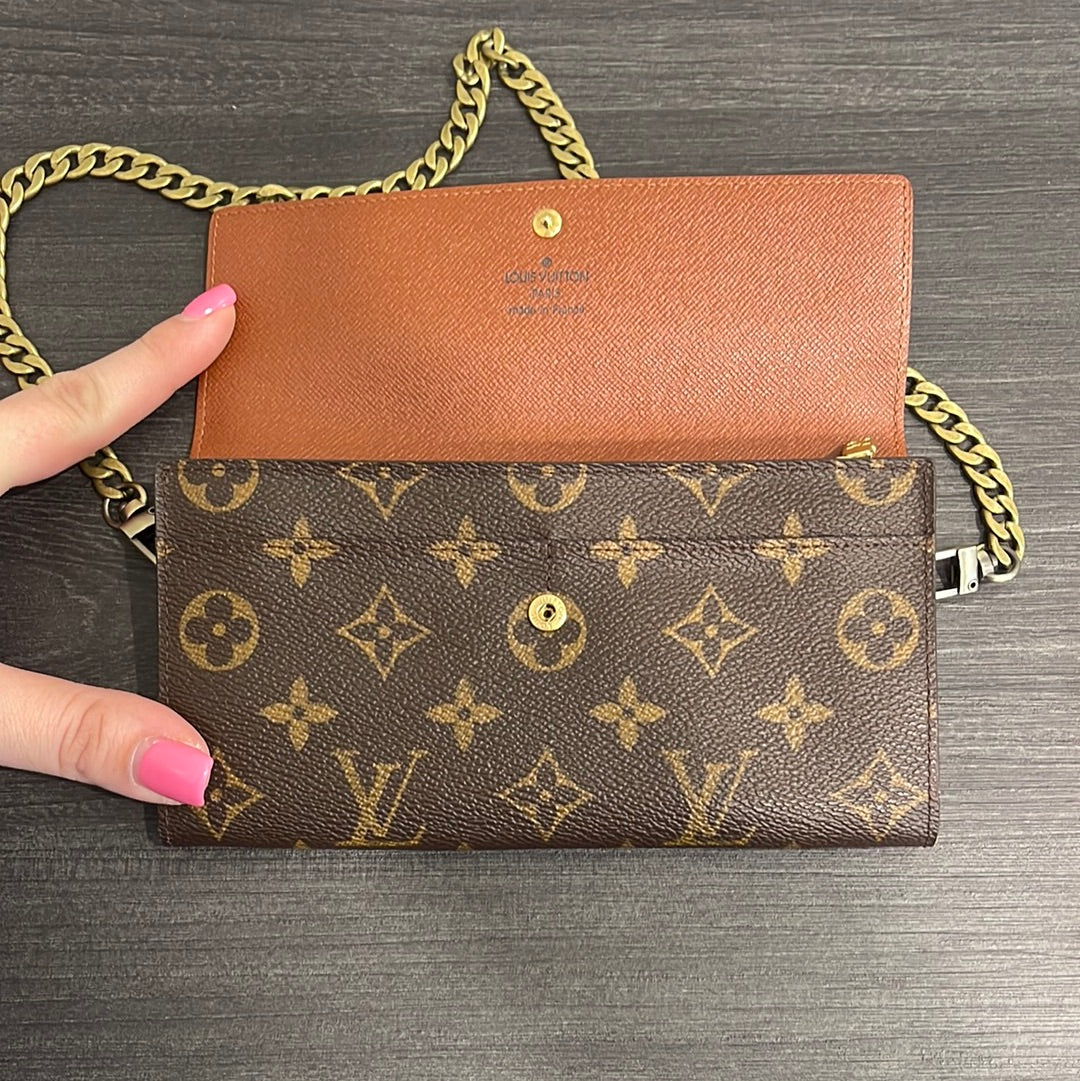 SOLD! Louis Vuitton Monogram Wallet on Chain