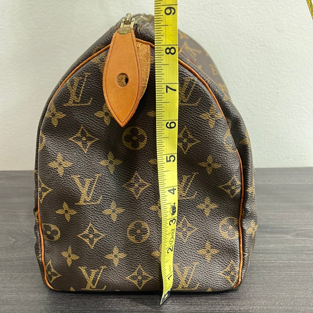 SOLD! Louis Vuitton Monogram Speedy 30 with Lock & Key