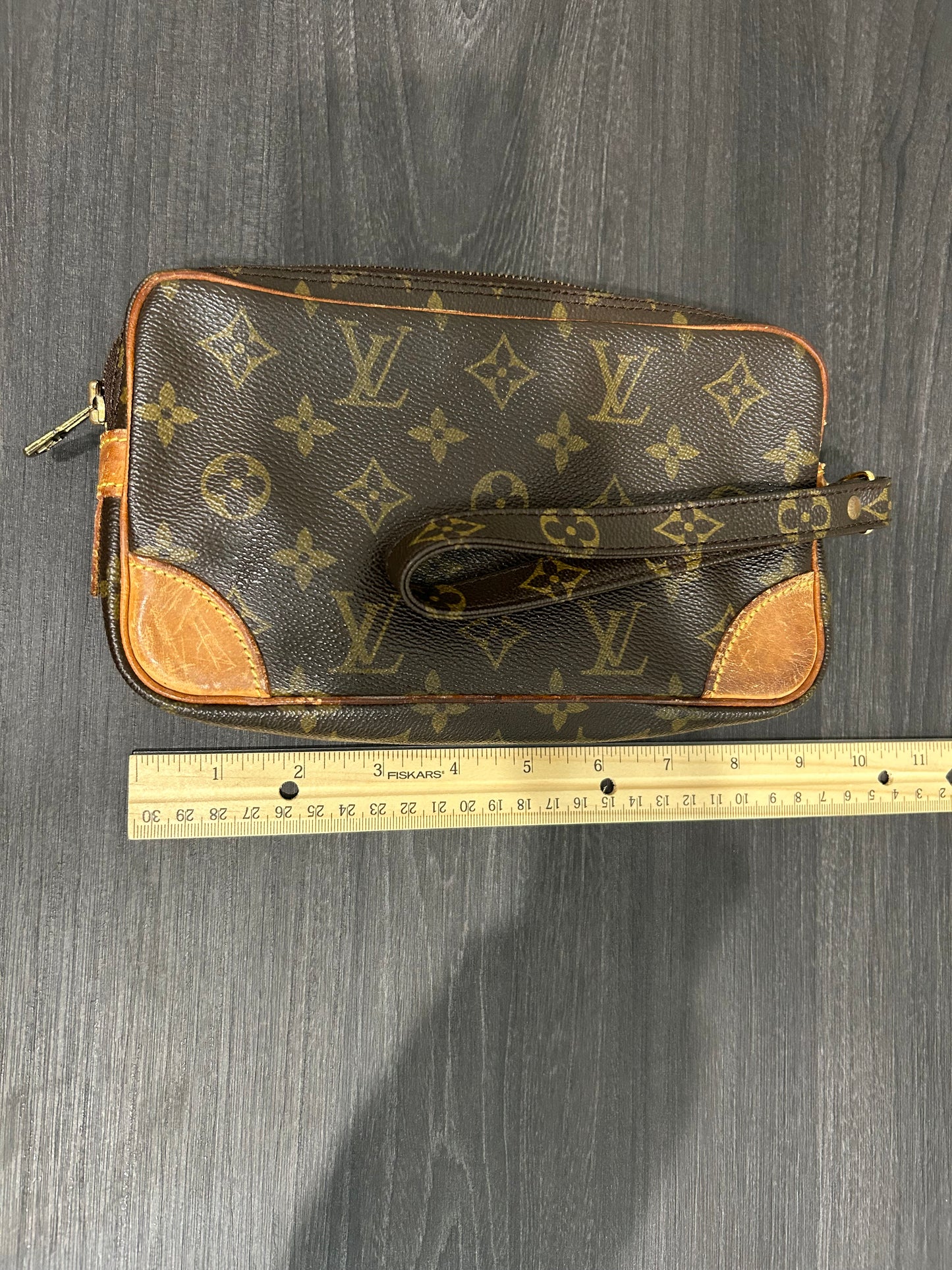 SOLD! Louis Vuitton Monogram Marly Dragonne PM Clutch