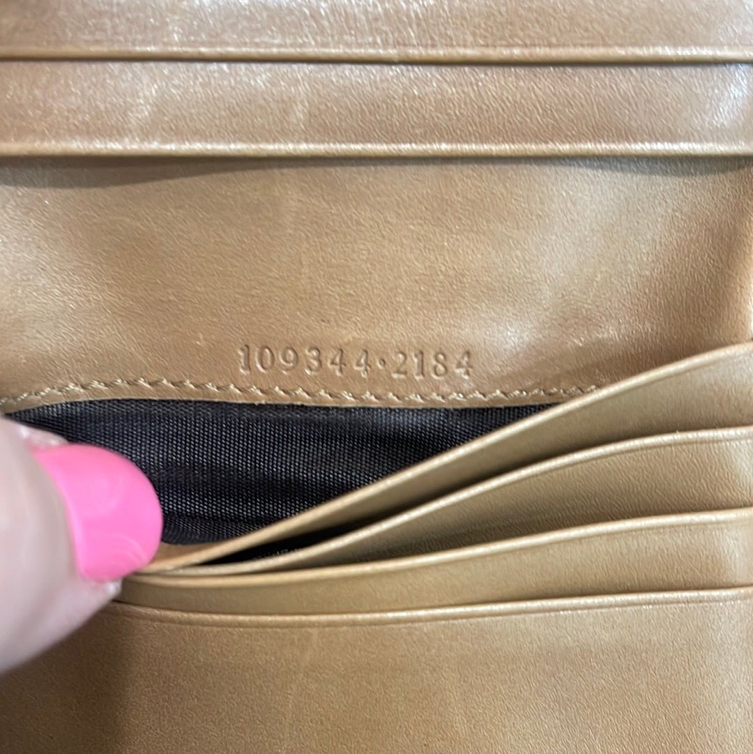 SOLD! 2 Piece Set - Gucci Canvas GG Wallets