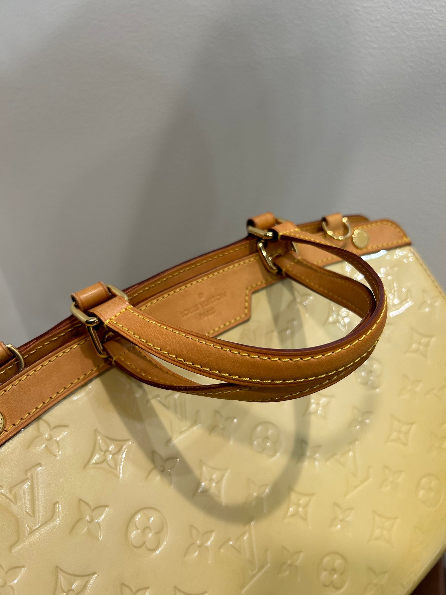 SOLD! 2012 Louis Vuitton Yellow Vernis Brea MM