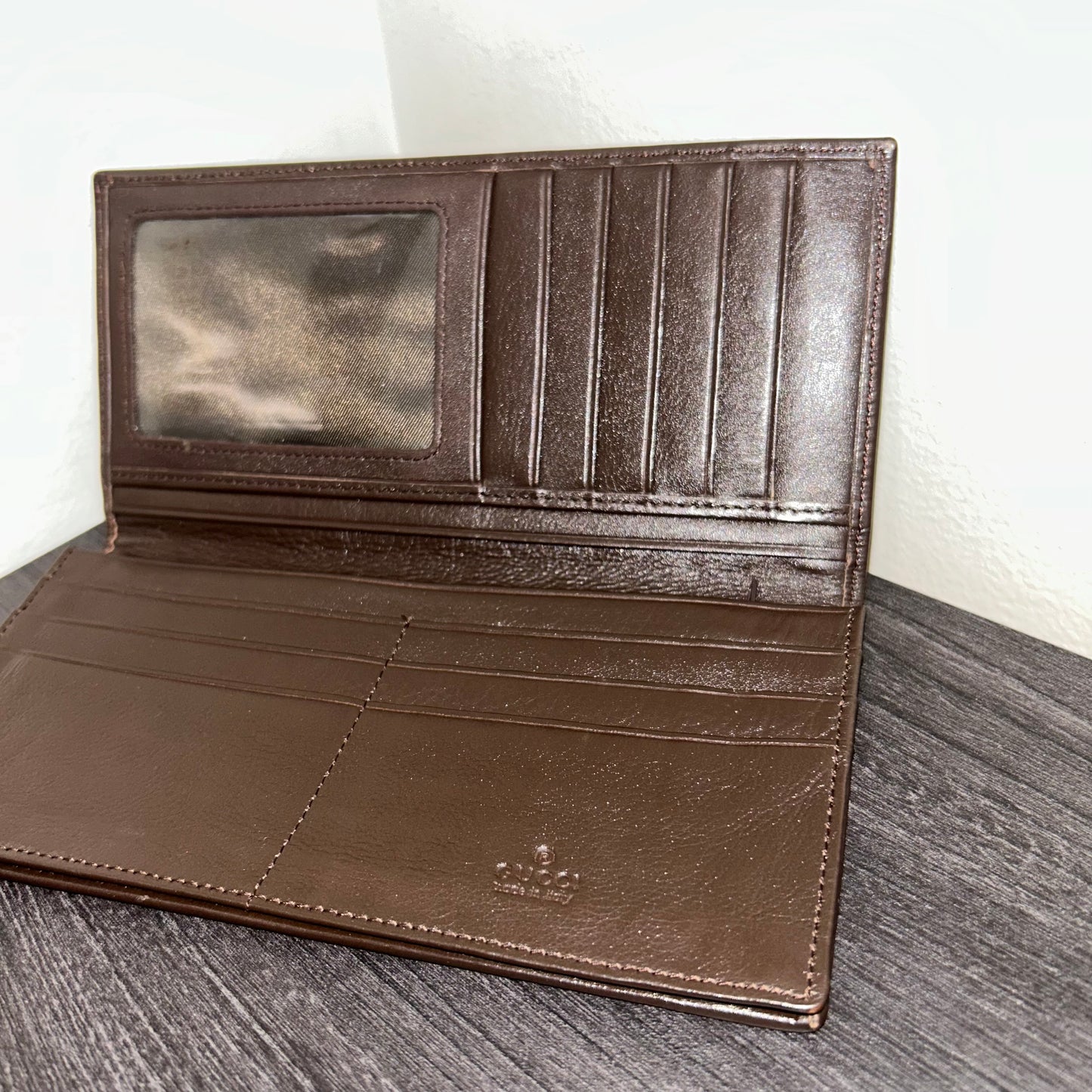 #181 GUCCI Guccissima Flap Wallet