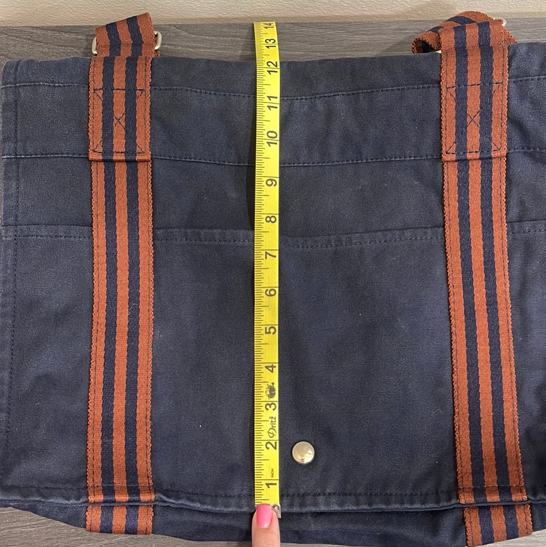 SOLD! Hermès Fool Toe Basas MM Canvas Shoulder Bag