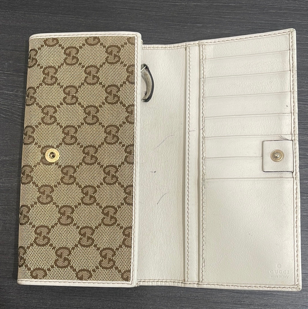 SOLD! Gucci GG Canvas Wallet
