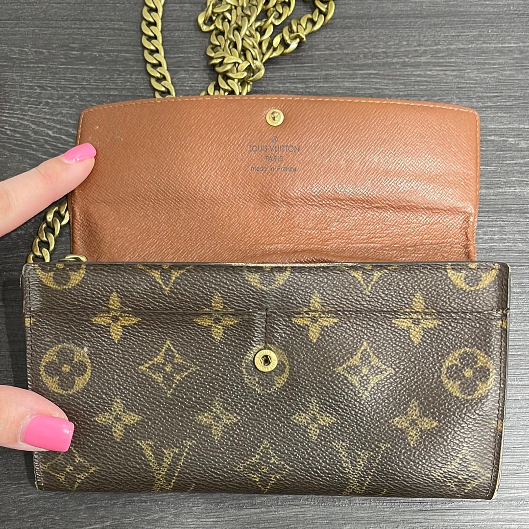 SOLD! Louis Vuitton Monogram Wallet on Chain