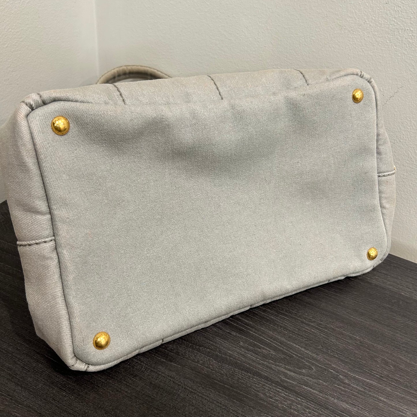 CLEARANCE #817 PRADA Canapa Tote Medium - Grey