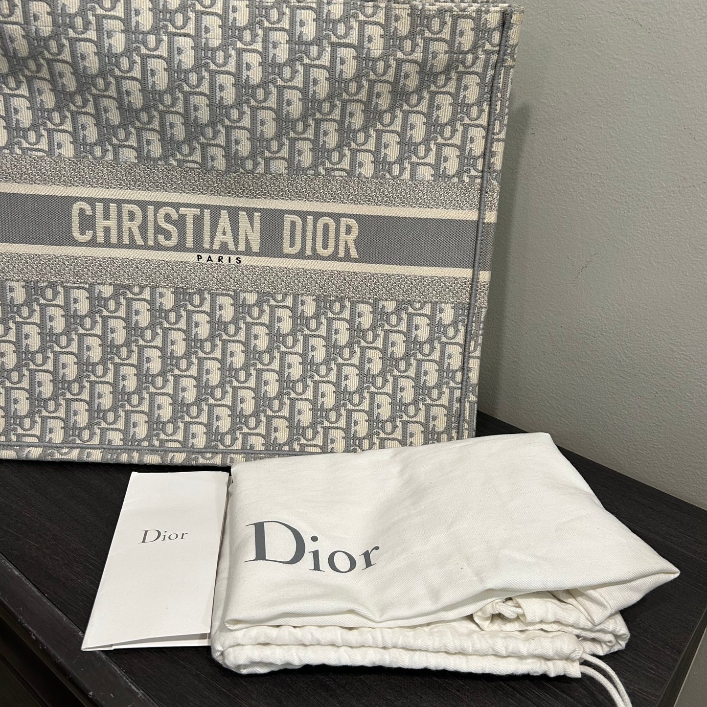 CLEARANCE #110 CHRISTIAN DIOR Large Book Tote w/ Dust Bag