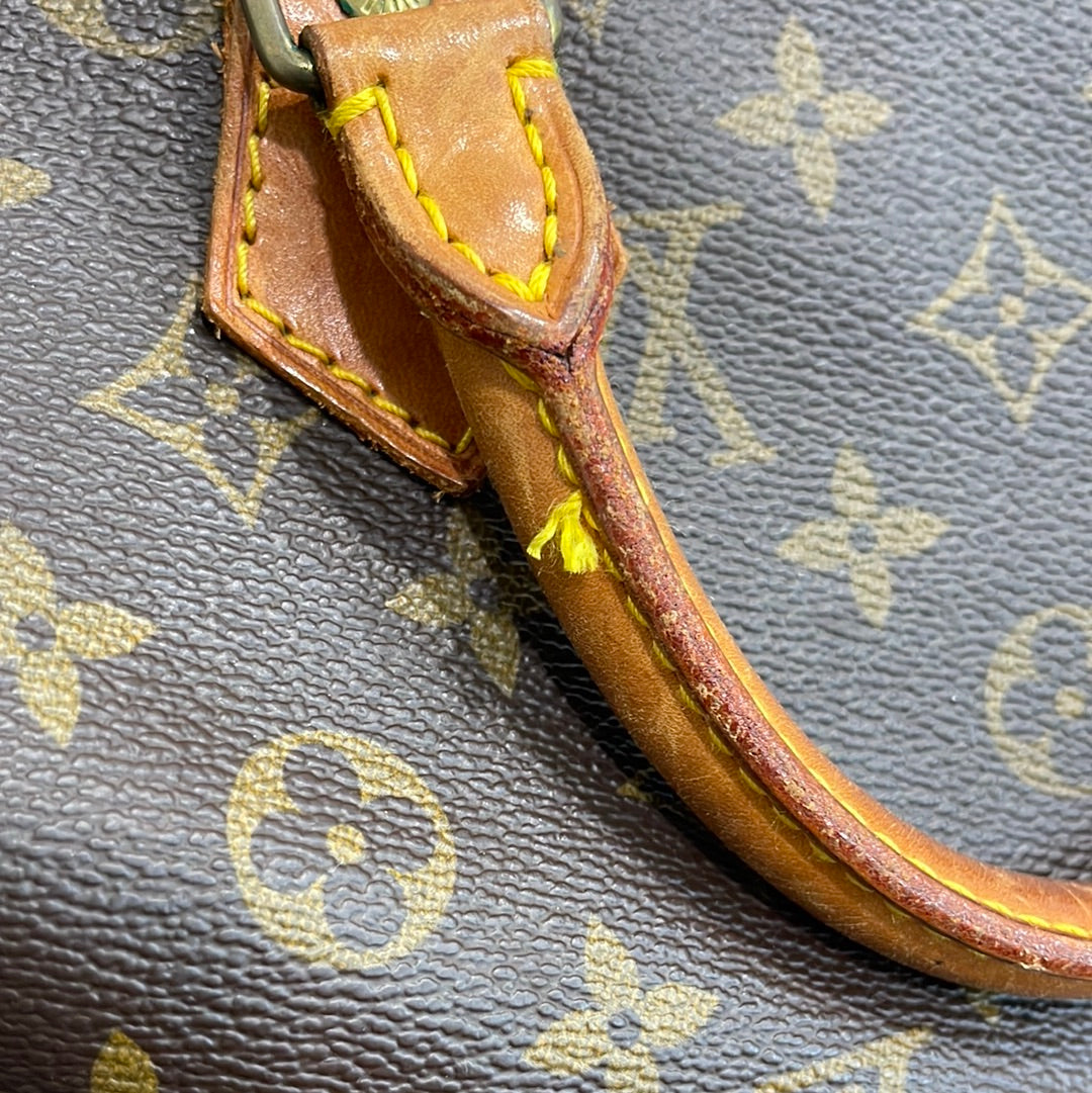 SOLD! Louis Vuitton Monogram Speedy 30 with Lock & Key