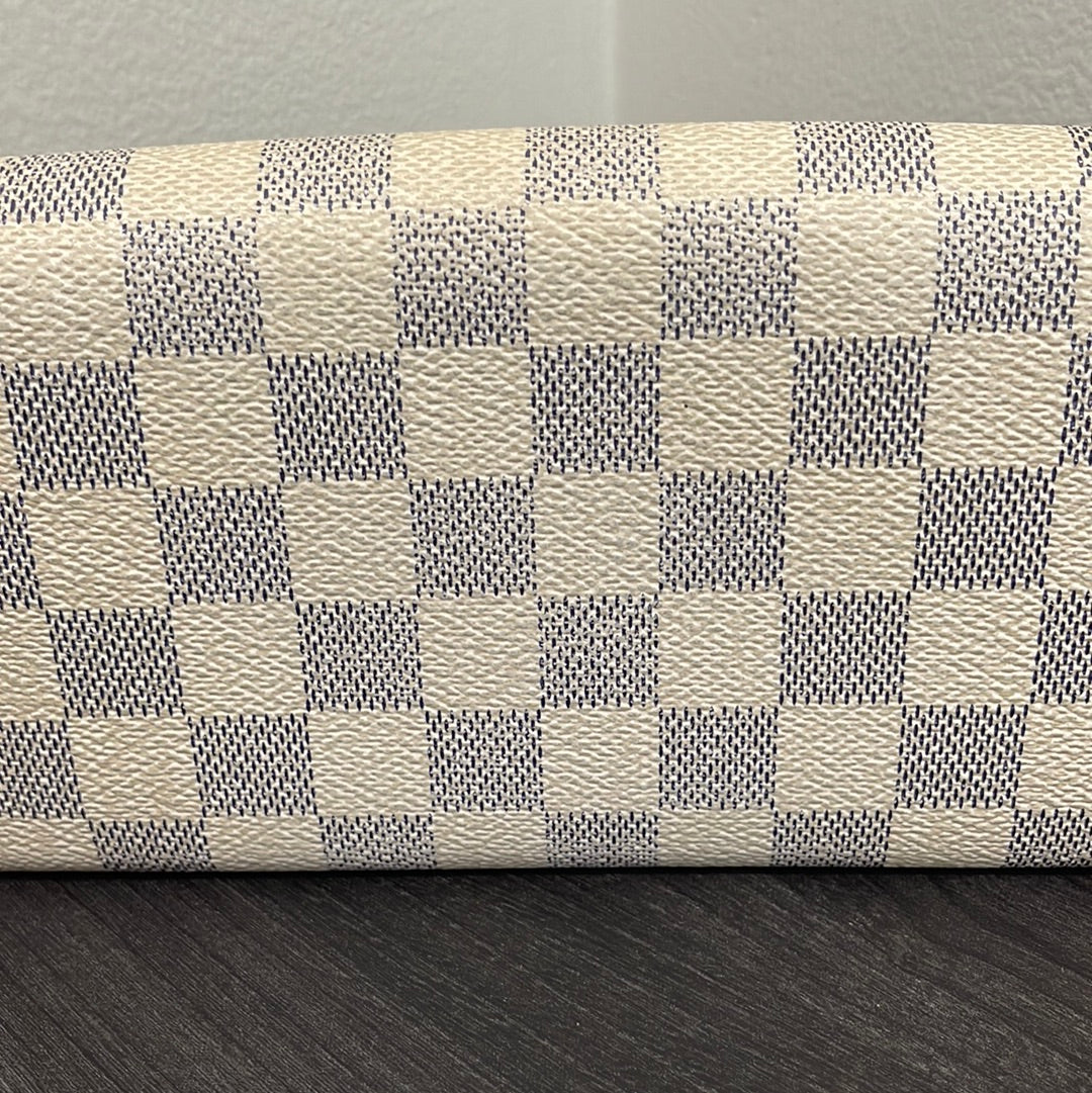 SOLD! Louis Vuitton Damier Wallet with Shoulder Strap