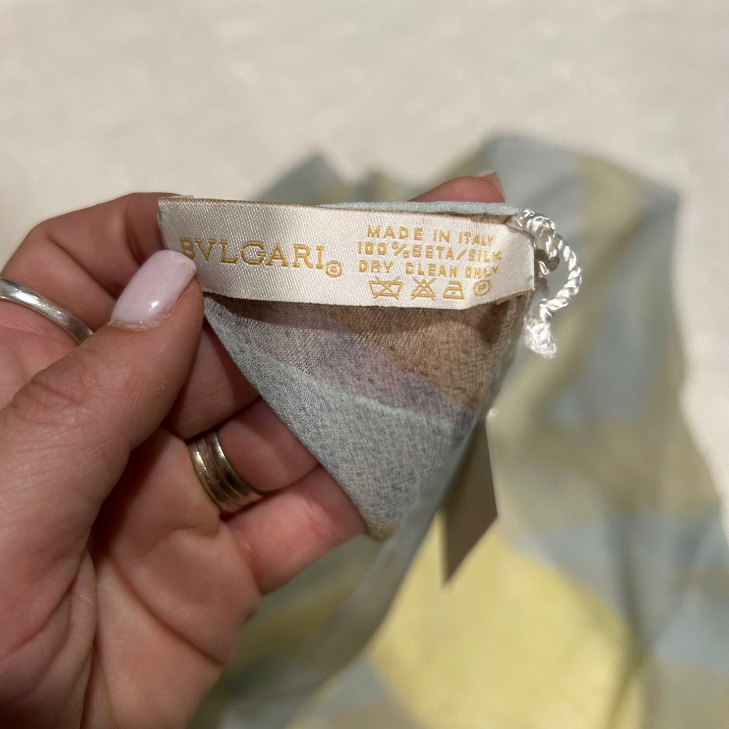 SOLD! NEW Bulgari Silk Scarf