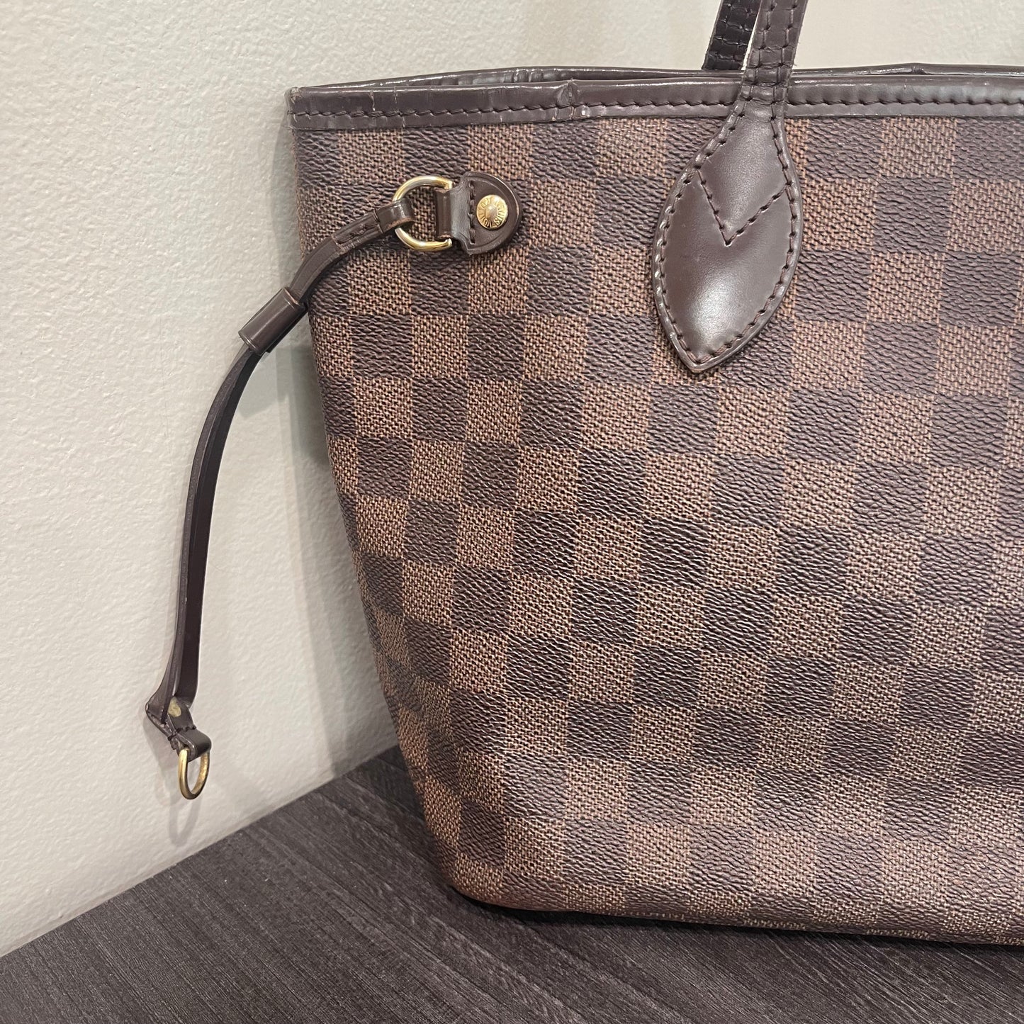 SOLD! Louis Vuitton Damier Ebene Neverfull PM