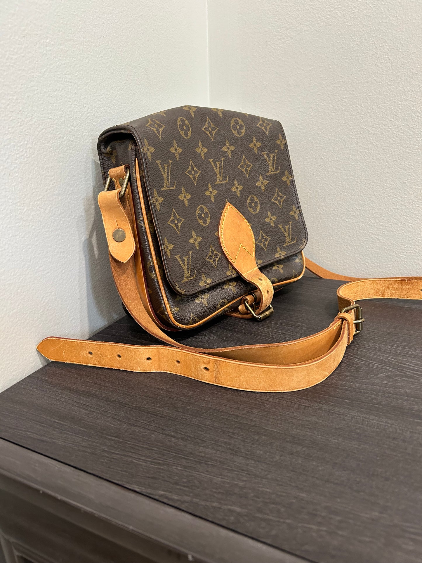 SOLD! Louis Vuitton Monogram Cartouchiere MM