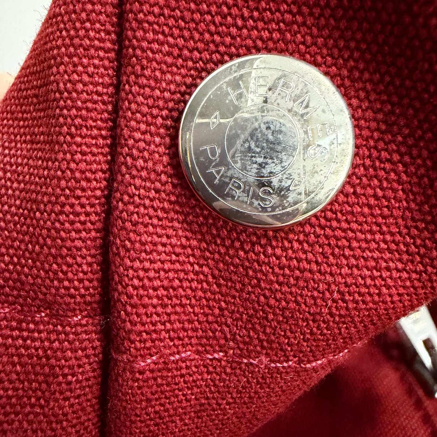 #8253 HERMÈS Toile Fourre-Tout MM Tote