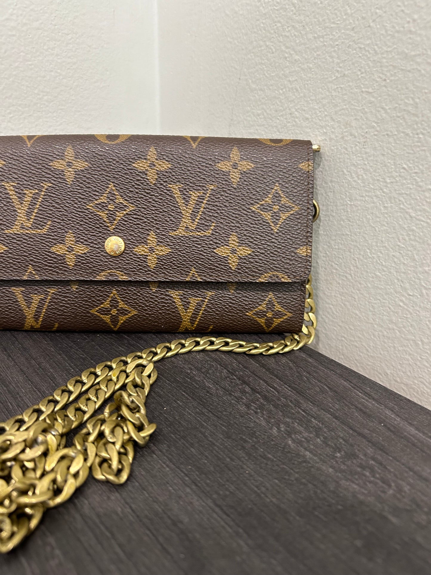 SOLD! Louis Vuitton Monogram Wallet on Chain