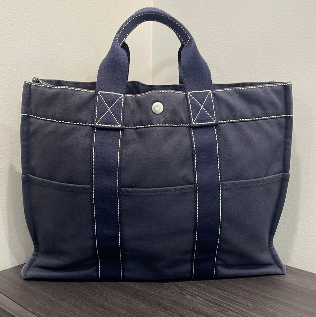 SOLD! Hermès Toile Fourre-Tout PM Tote
