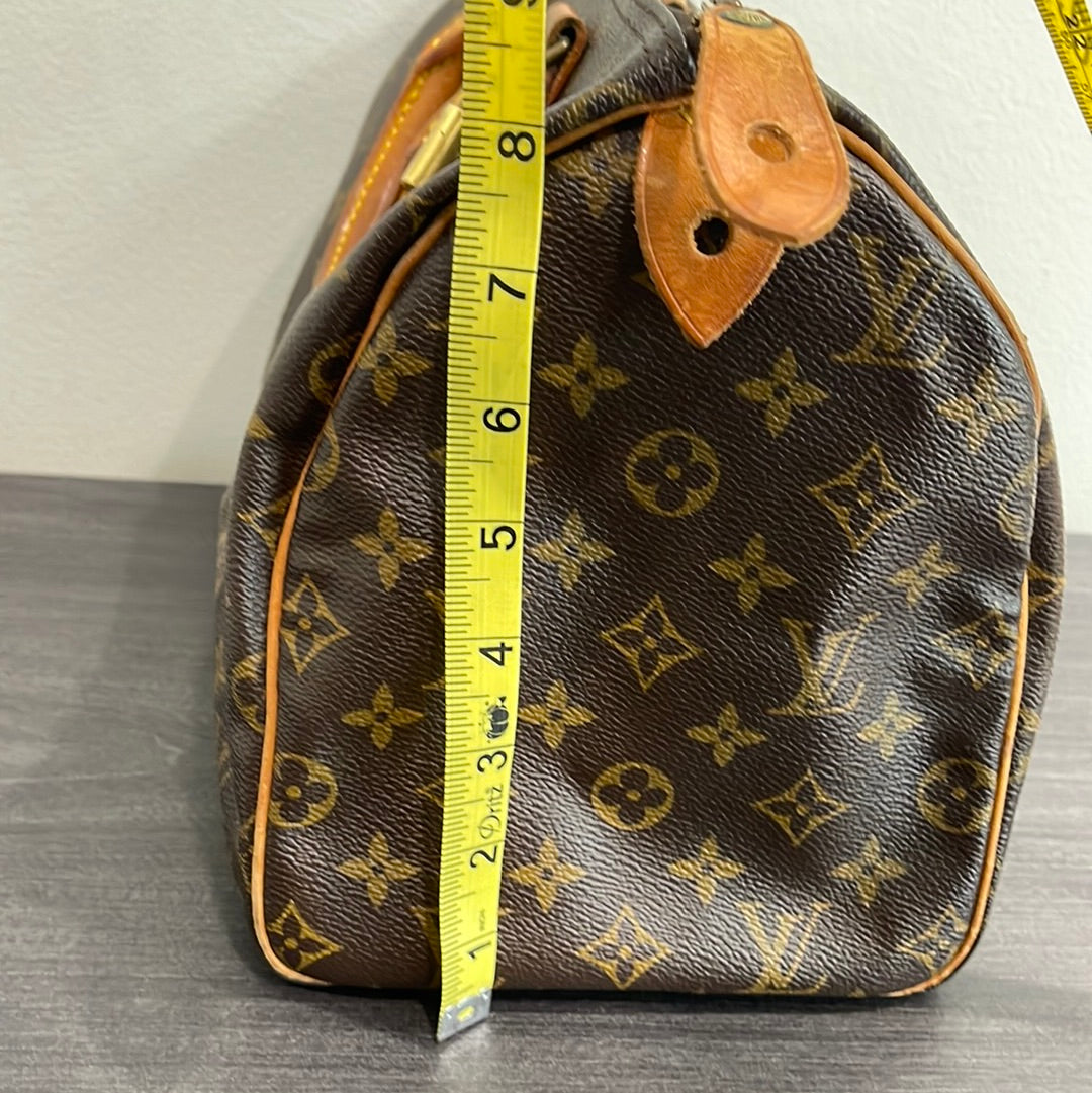 SOLD! Louis Vuitton Monogram Speedy 30 with Lock & Key