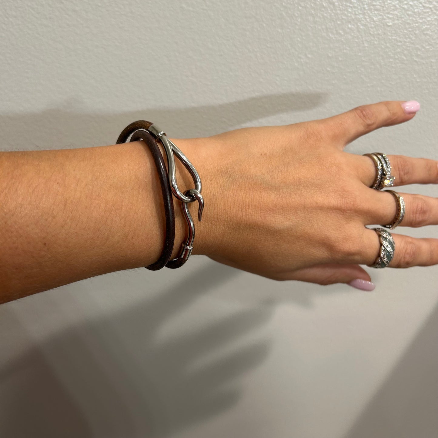 1037 HERMÈS Double Hook Wrap Bracelet MSRP $435
