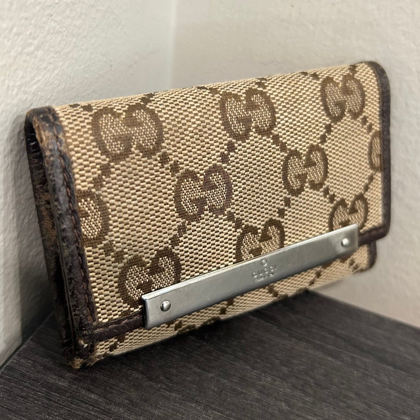 CLEARANCE #187 GUCCI Canvas Key Case