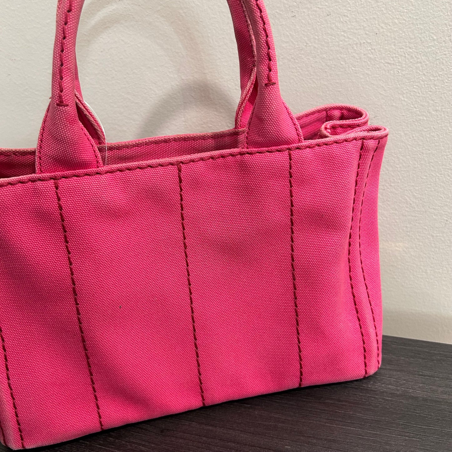 #839 PRADA Canapa Tote (Pink)