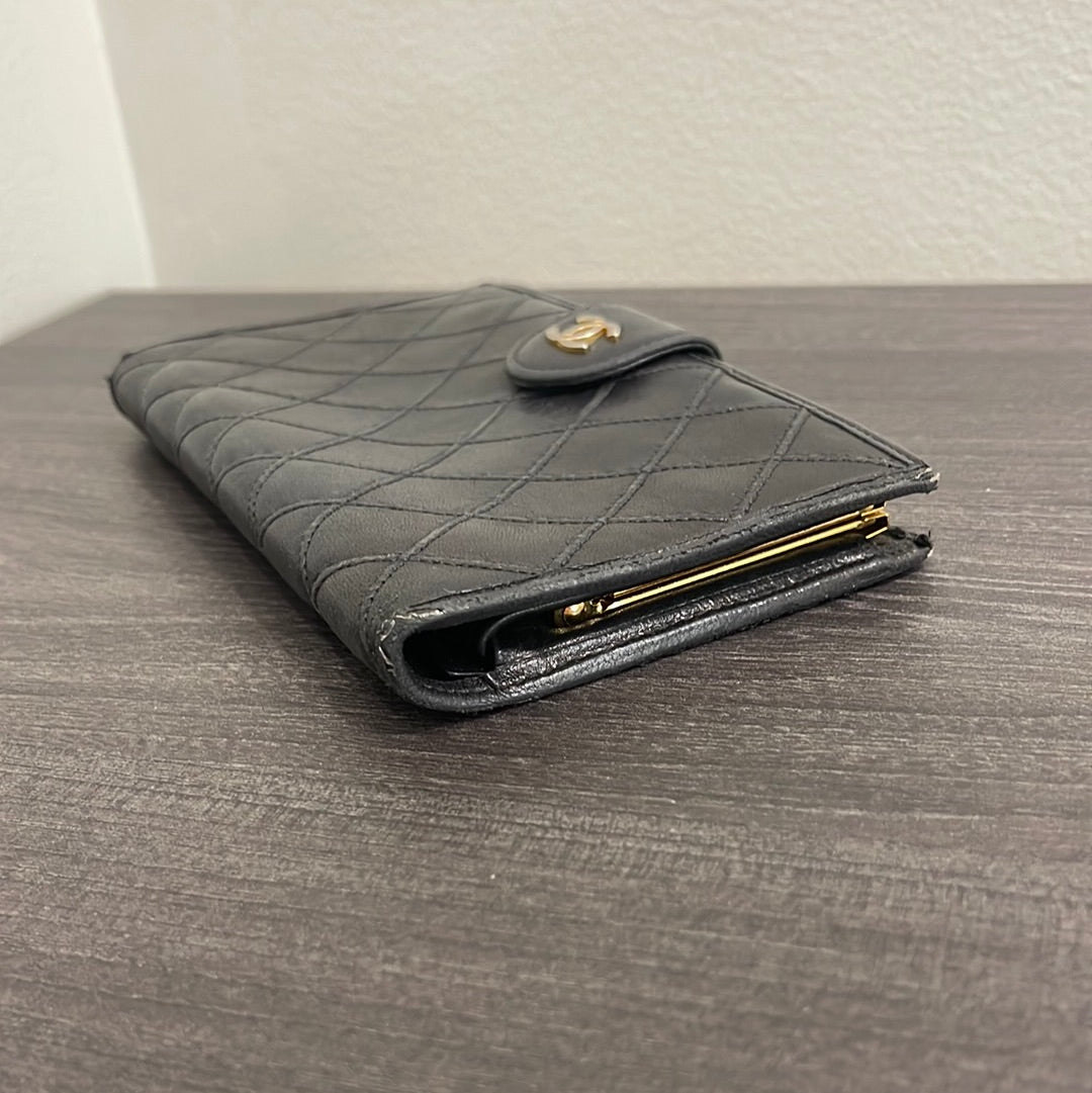 SOLD! CHANEL Leather Wallet