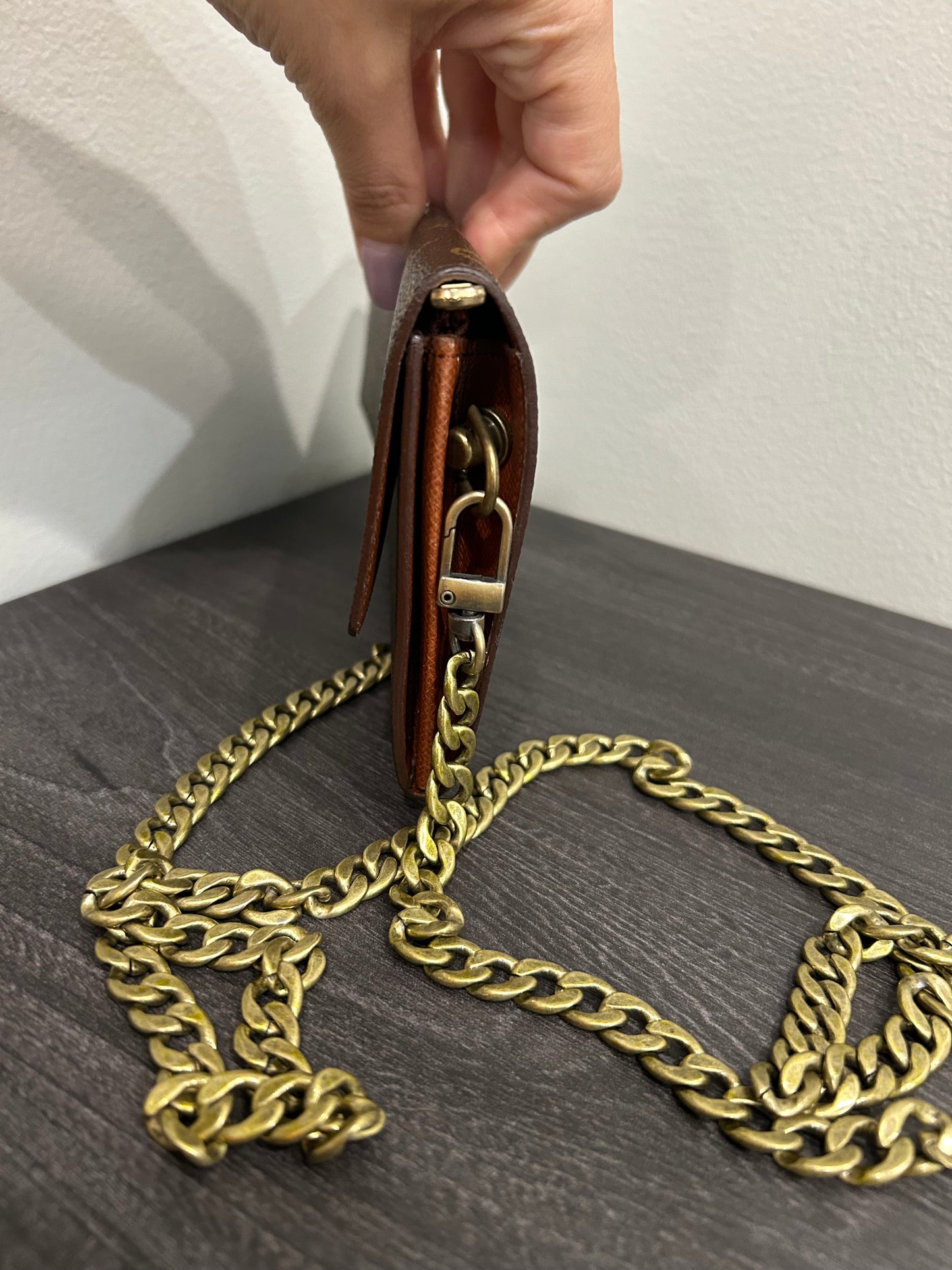 SOLD! Louis Vuitton Monogram Wallet on Chain