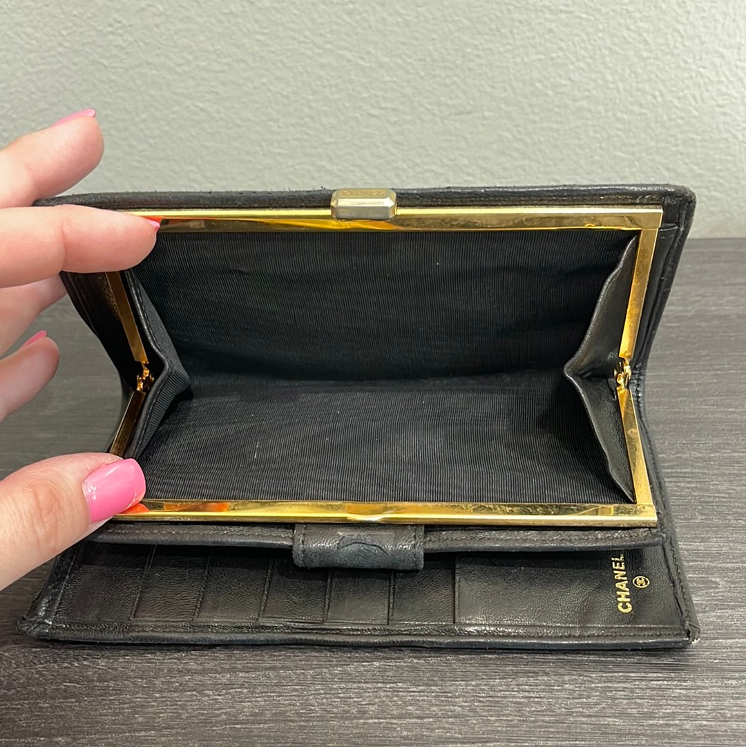 SOLD! CHANEL Leather Wallet