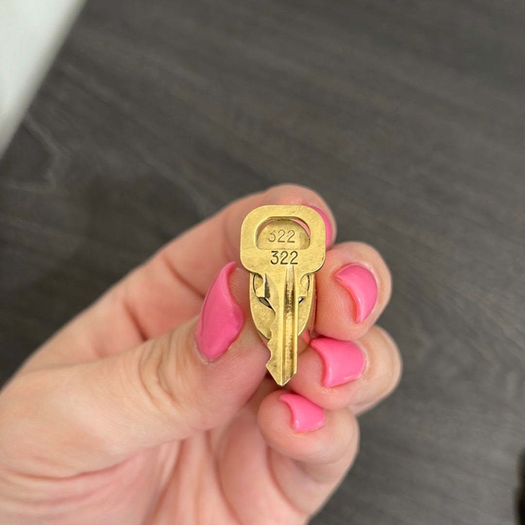 SOLD! Louis Vuitton Brass Lock & Key (Set of 2)