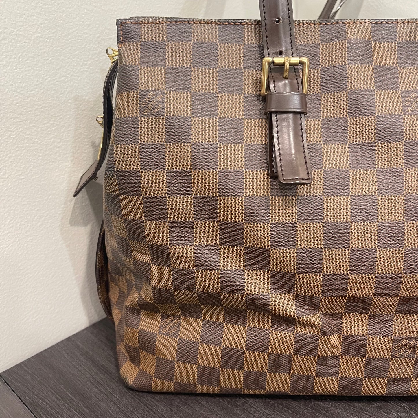 SOLD! Louis Vuitton Damier Ebene Chelsea Tote