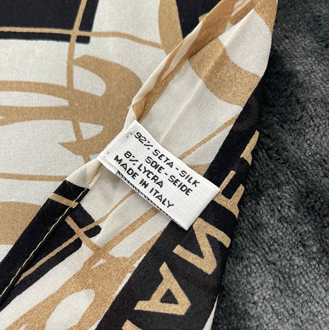 SOLD! CHANEL Vintage Silk & Lycra Blend Scarf