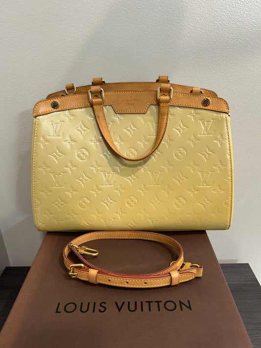 SOLD! 2012 Louis Vuitton Yellow Vernis Brea MM