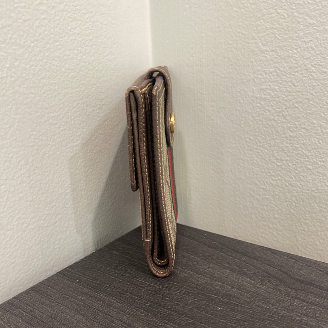 SOLD! 2 Piece Set - Gucci Canvas GG Wallets