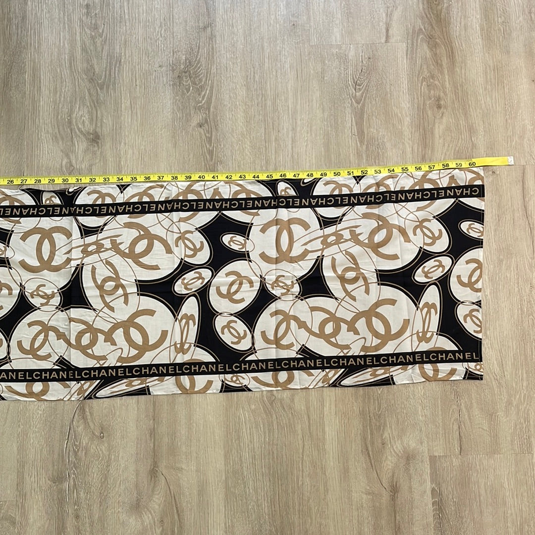 SOLD! CHANEL Vintage Silk & Lycra Blend Scarf