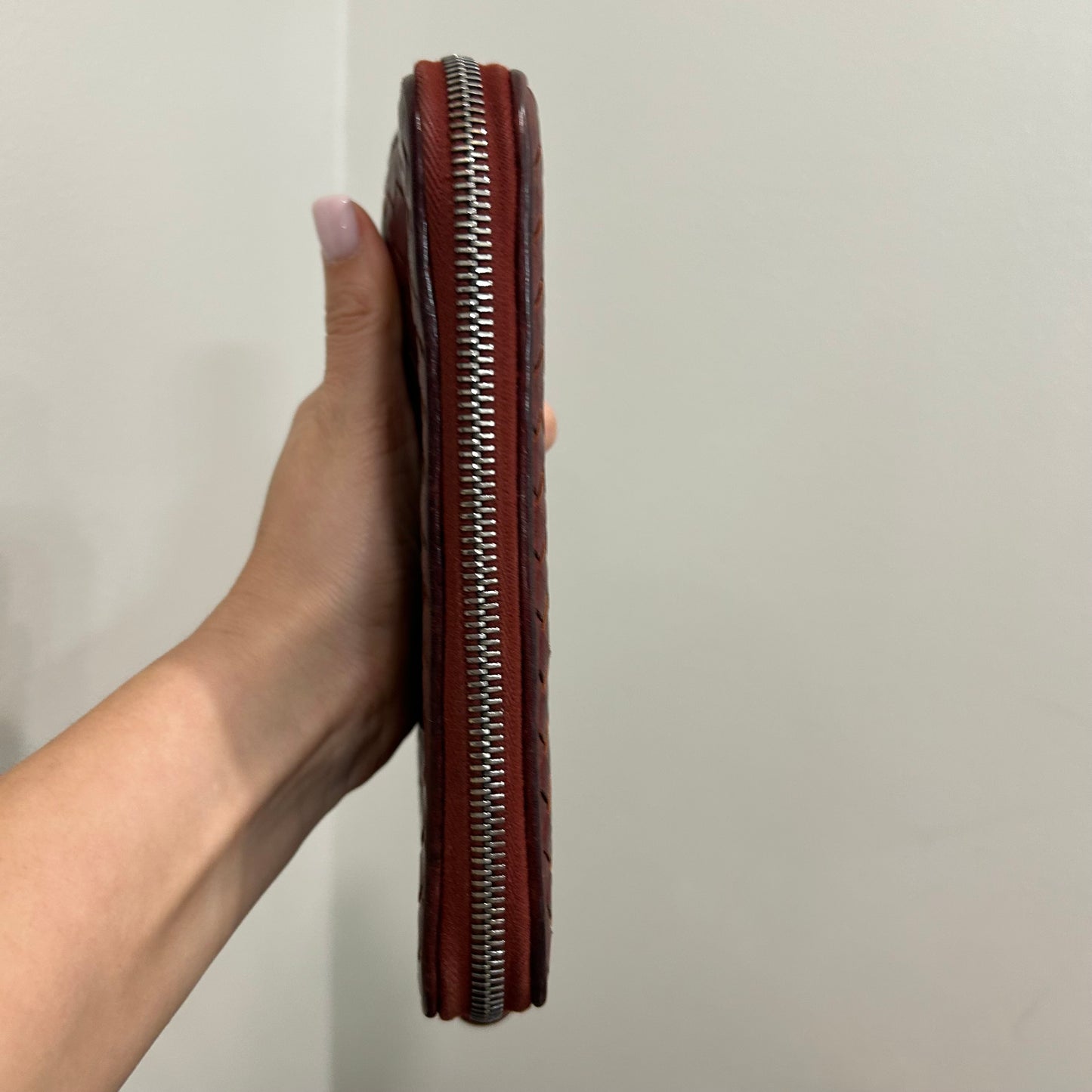 SOLD! Bottega Venneta Zip Wallet