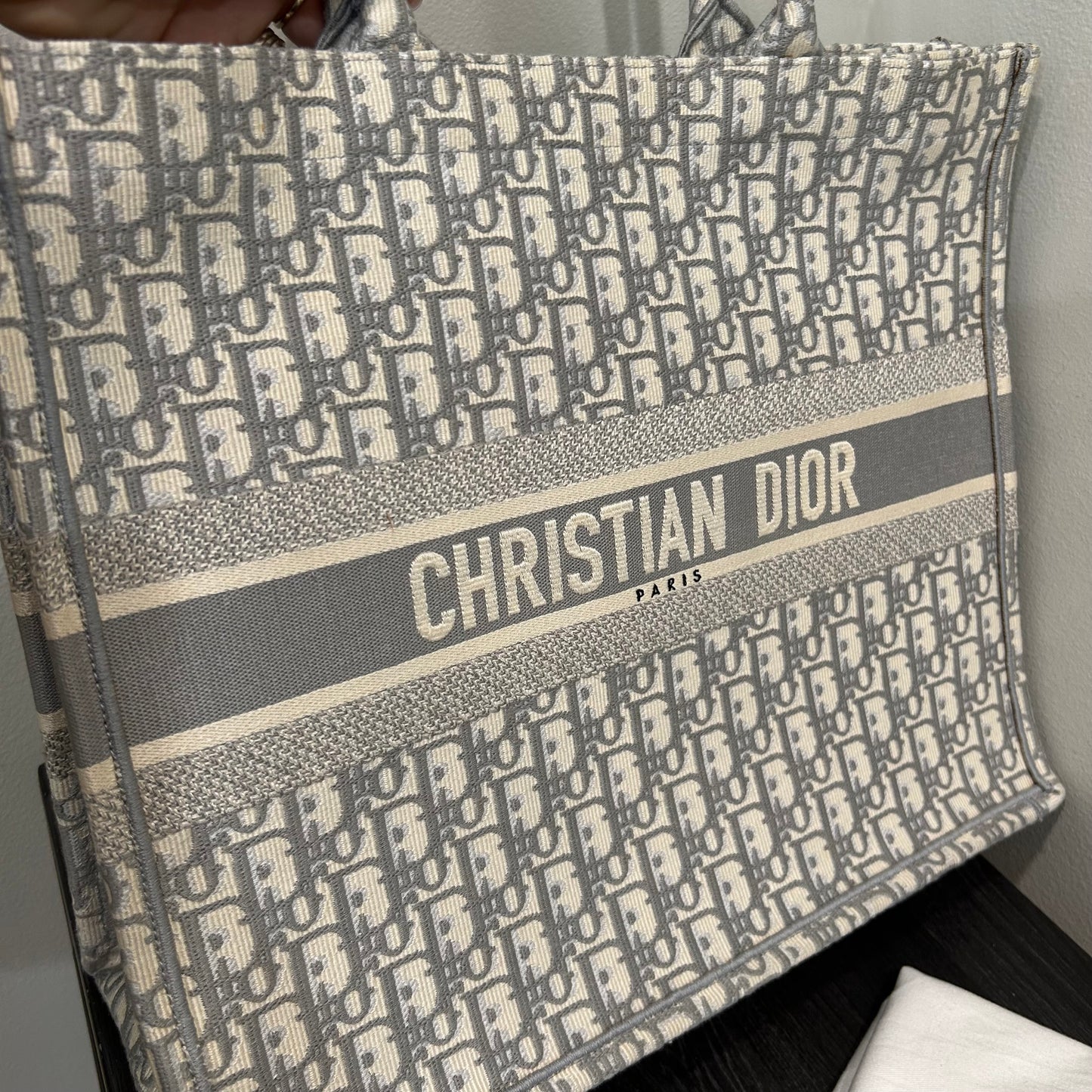 CLEARANCE #110 CHRISTIAN DIOR Large Book Tote w/ Dust Bag