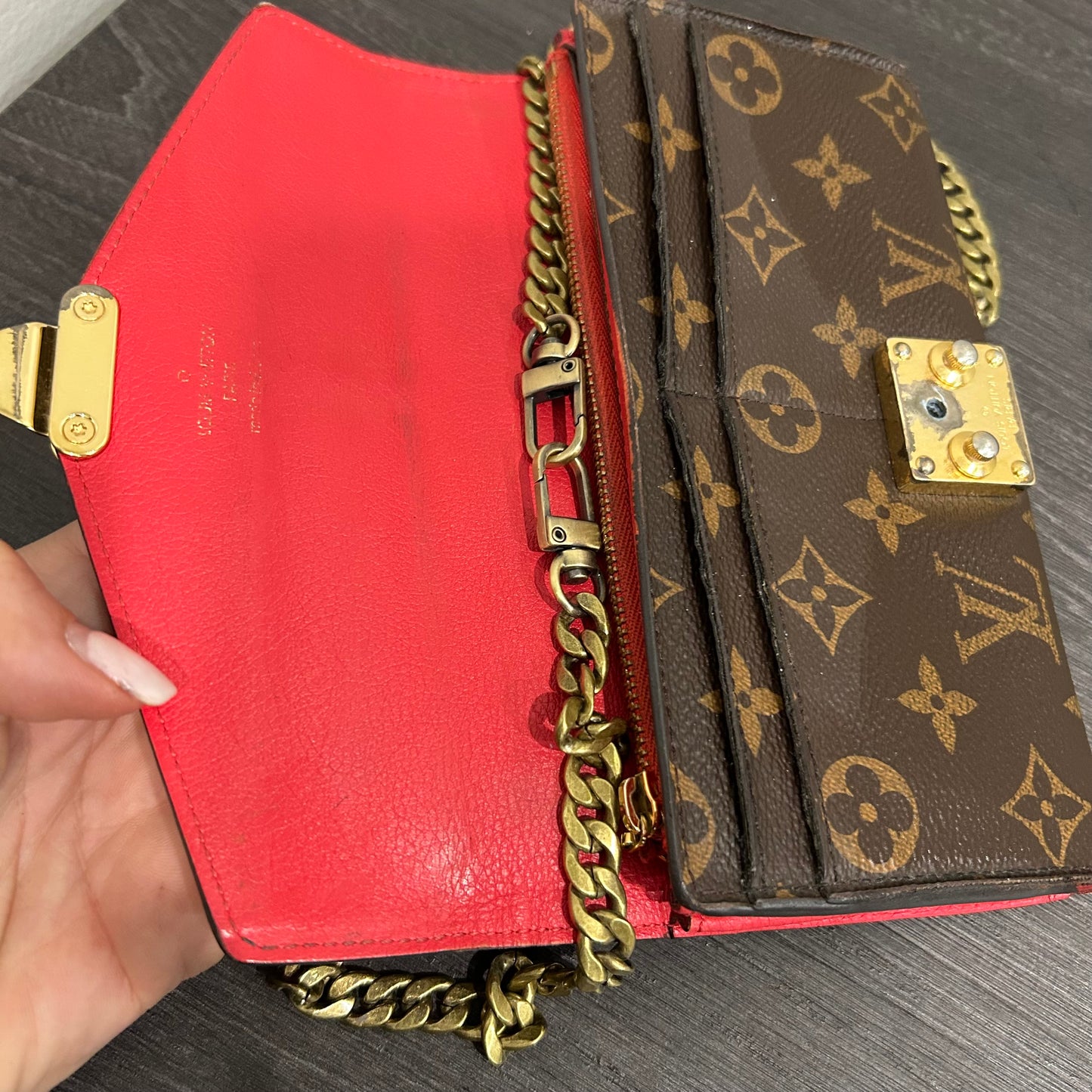 SOLD! Louis Vuitton Wallet w/ Chain