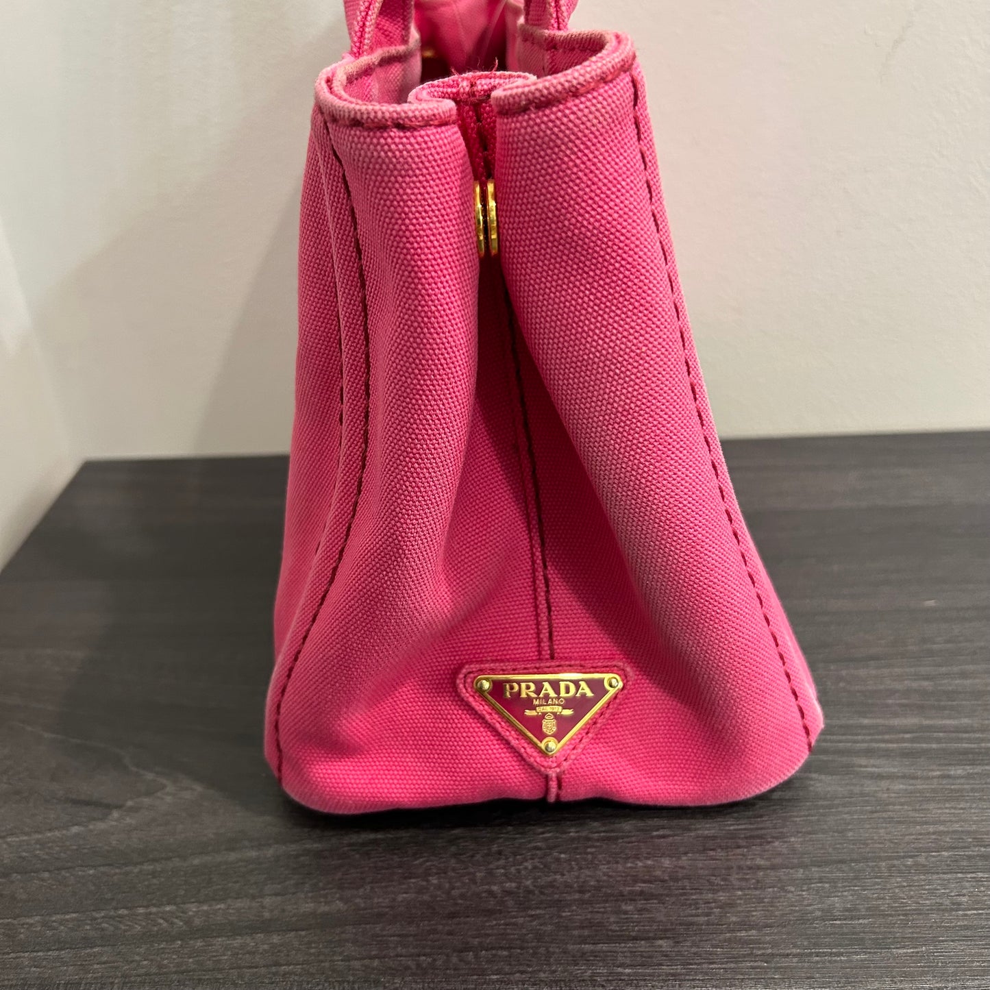 #839 PRADA Canapa Tote (Pink)