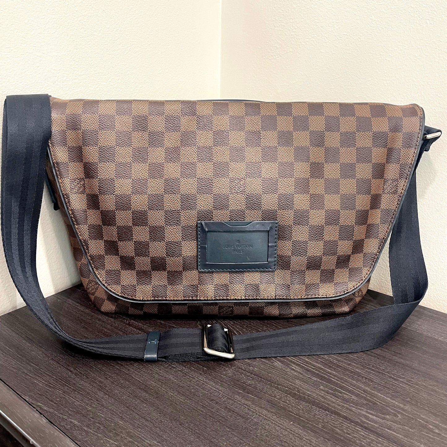 SOLD! Louis Vuitton Sprinter Damier Ebene Coated Canvas MM