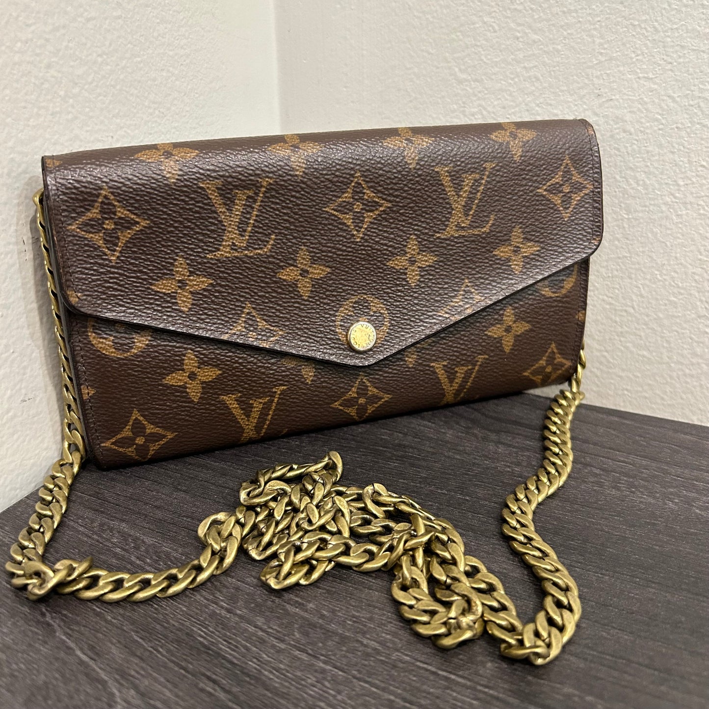 Louis Vuitton Wallet w/ Added Chain