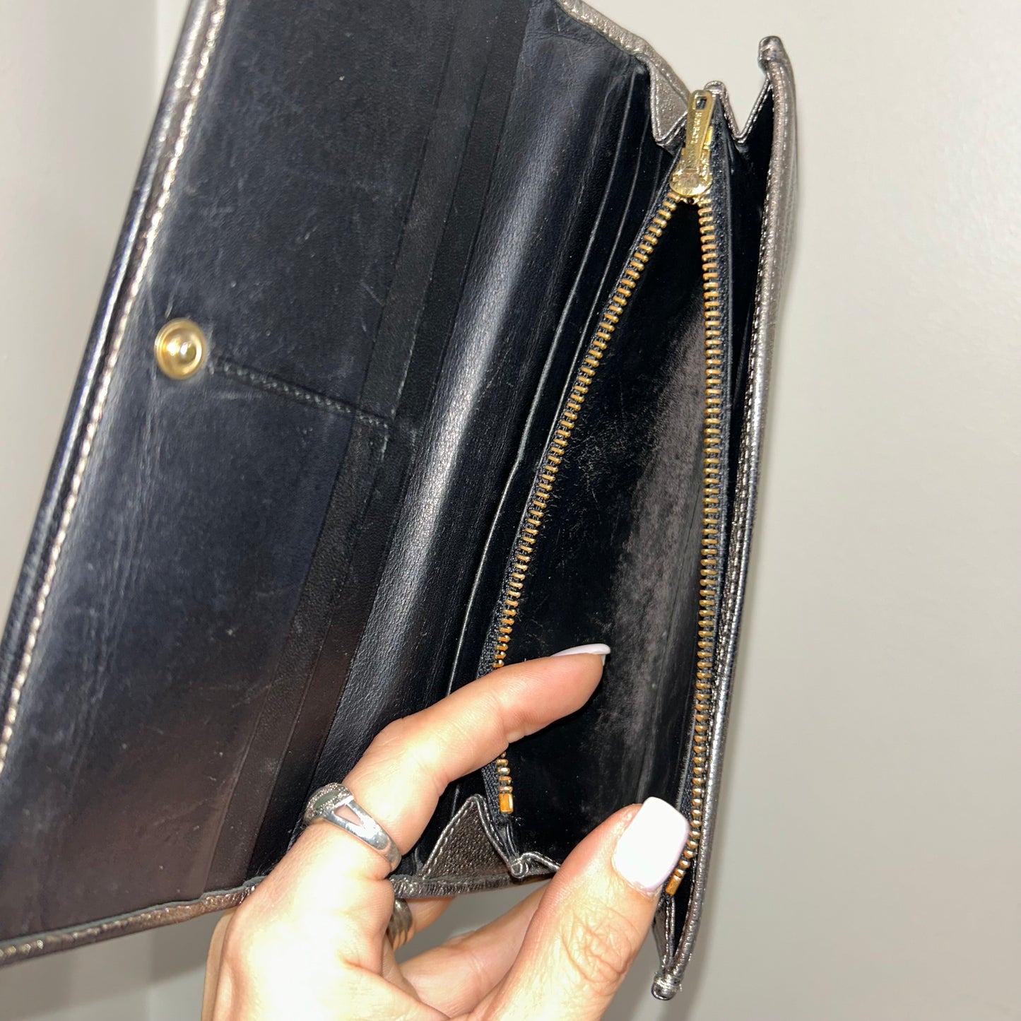SOLD! Loewe Metallic Wallet