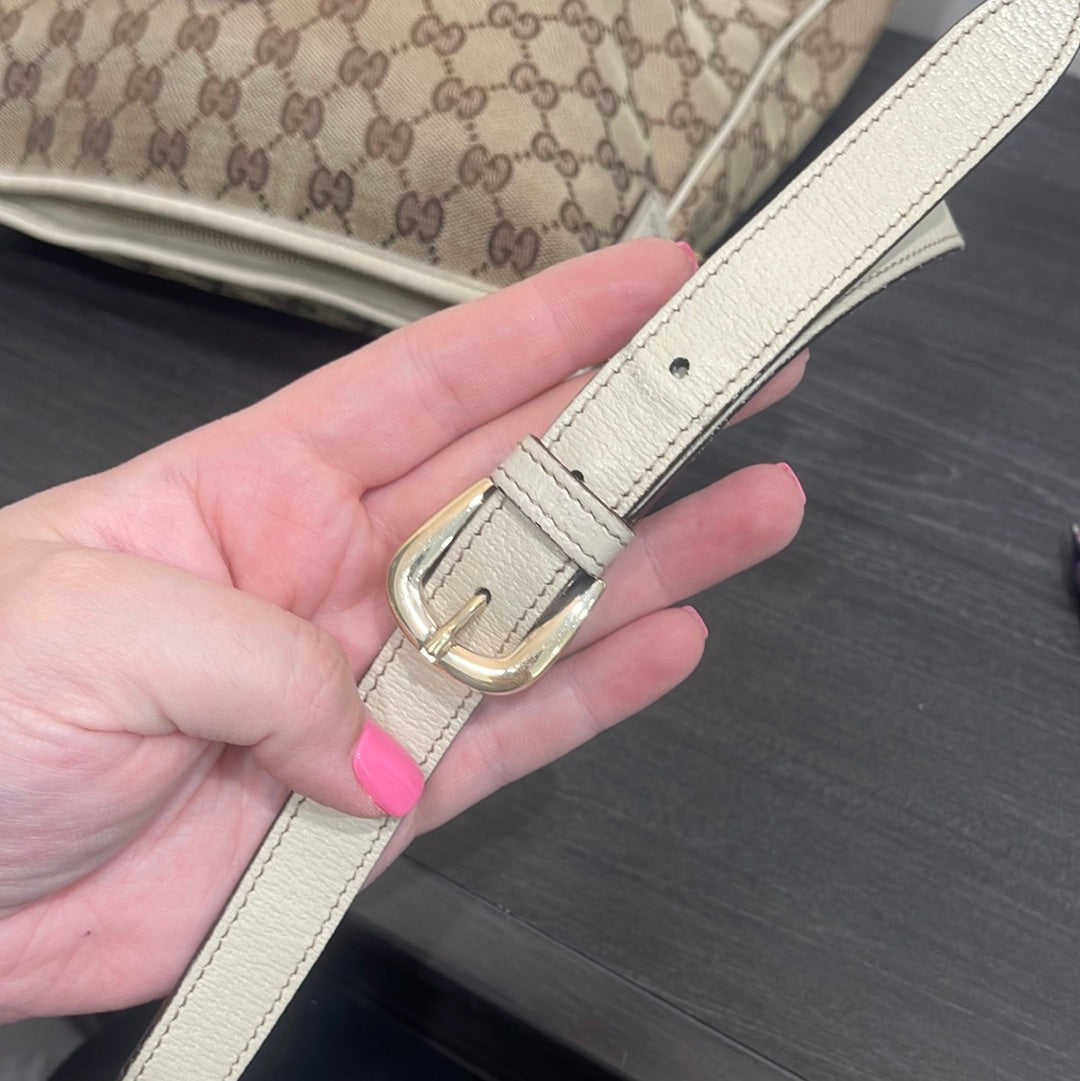 SOLD! Gucci Canvas Messenger
