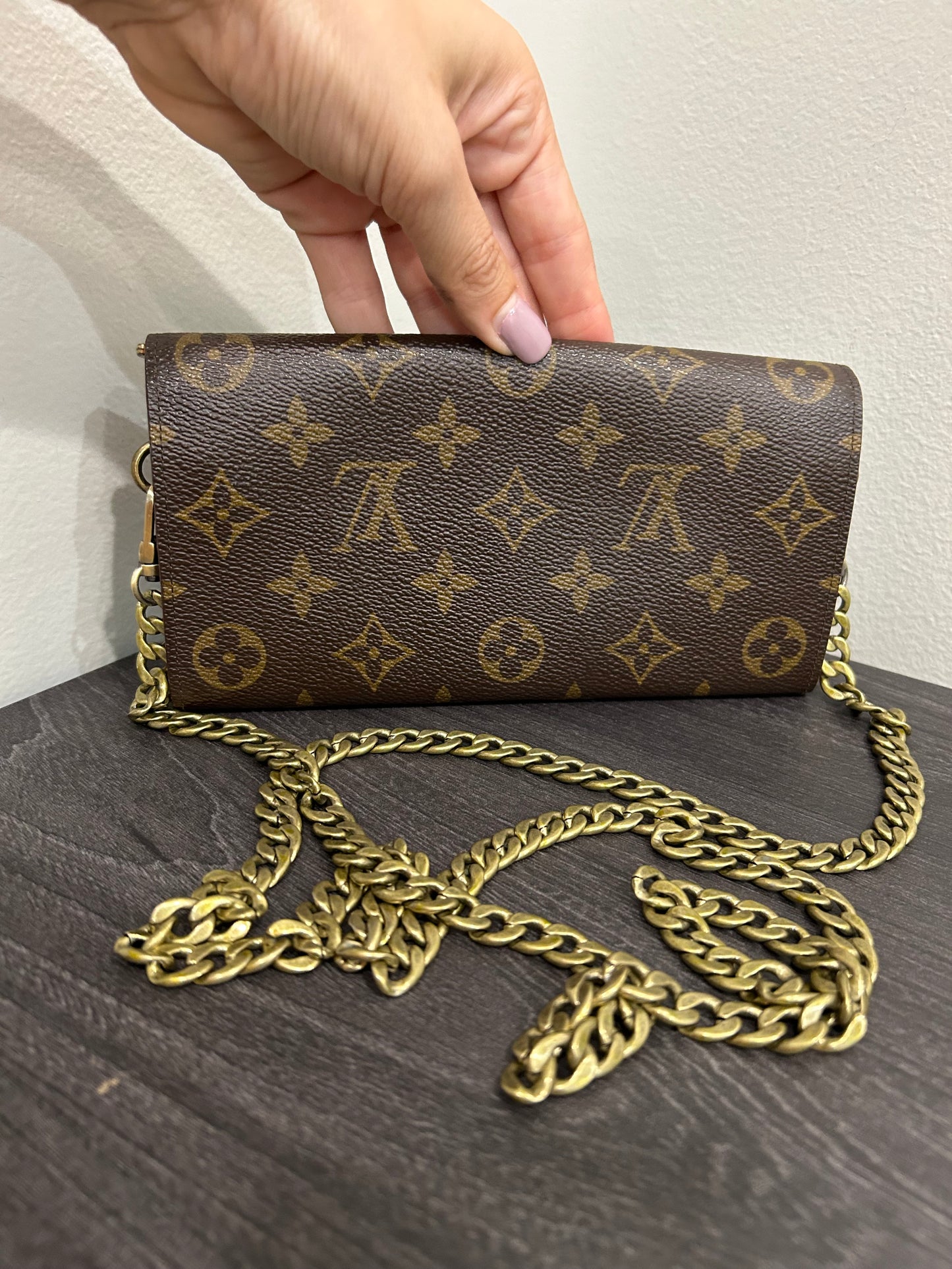 SOLD! Louis Vuitton Monogram Wallet on Chain