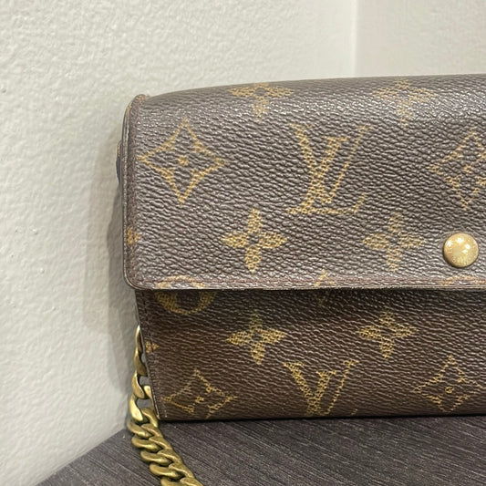 SOLD! Louis Vuitton Monogram Wallet on Chain