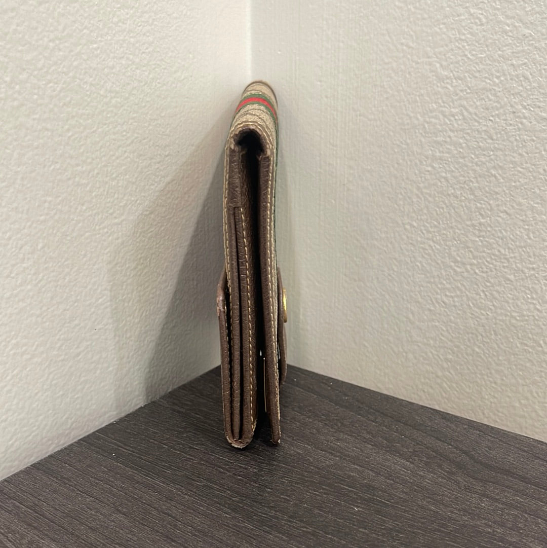 SOLD! 2 Piece Set - Gucci Canvas GG Wallets