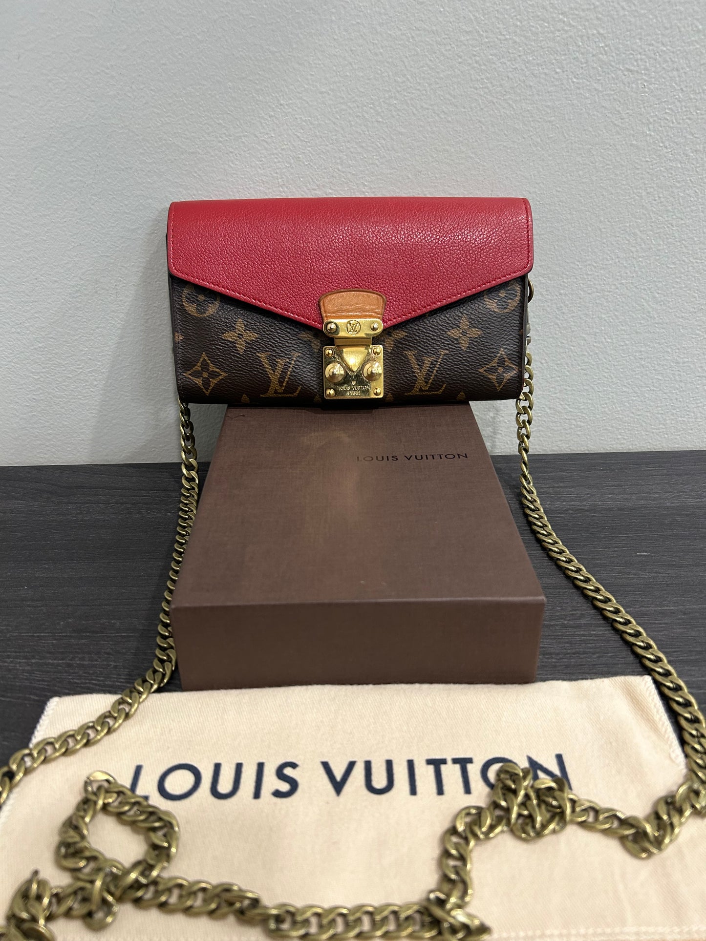 SOLD! Louis Vuitton Pallas Wallet on Chain