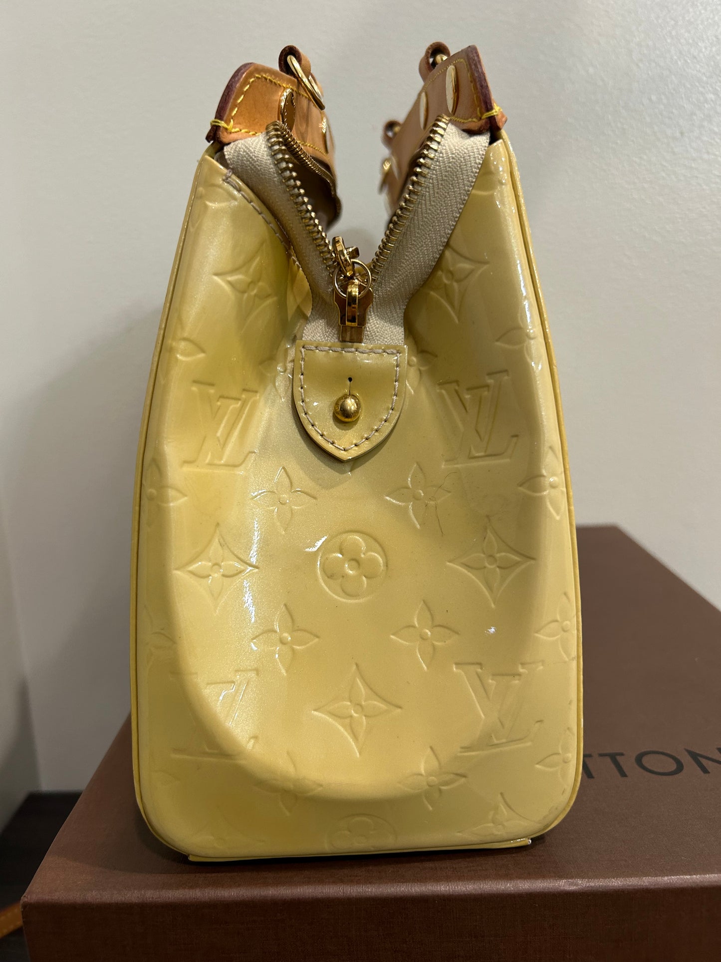 SOLD! 2012 Louis Vuitton Yellow Vernis Brea MM
