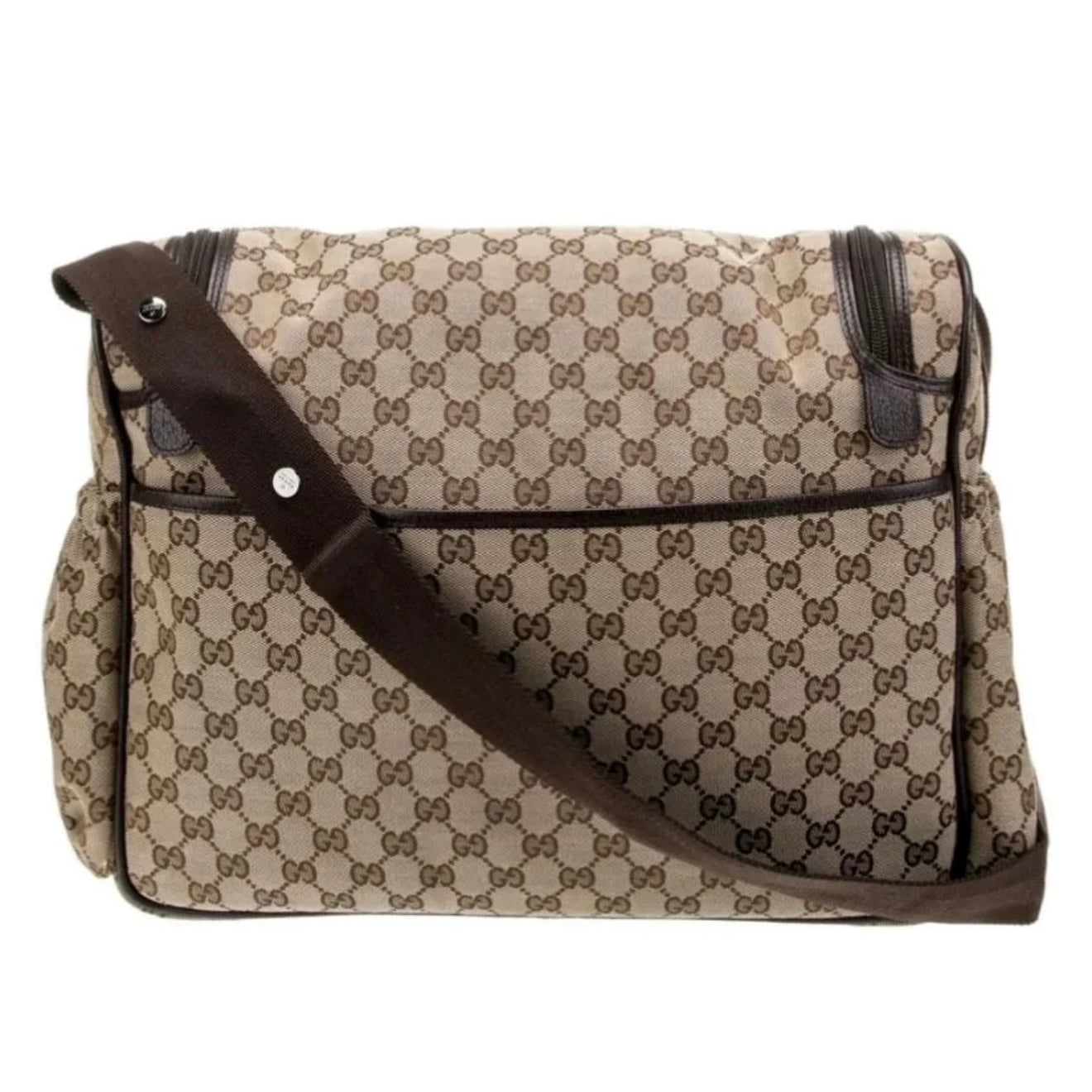 #825 GUCCI GG Canvas Diaper Bag