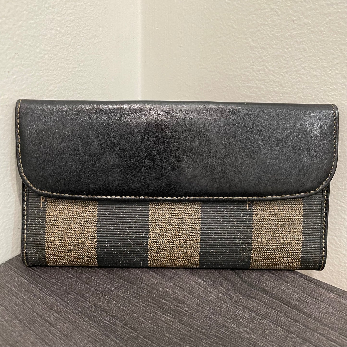 #146 FENDI Canvas Long Wallet