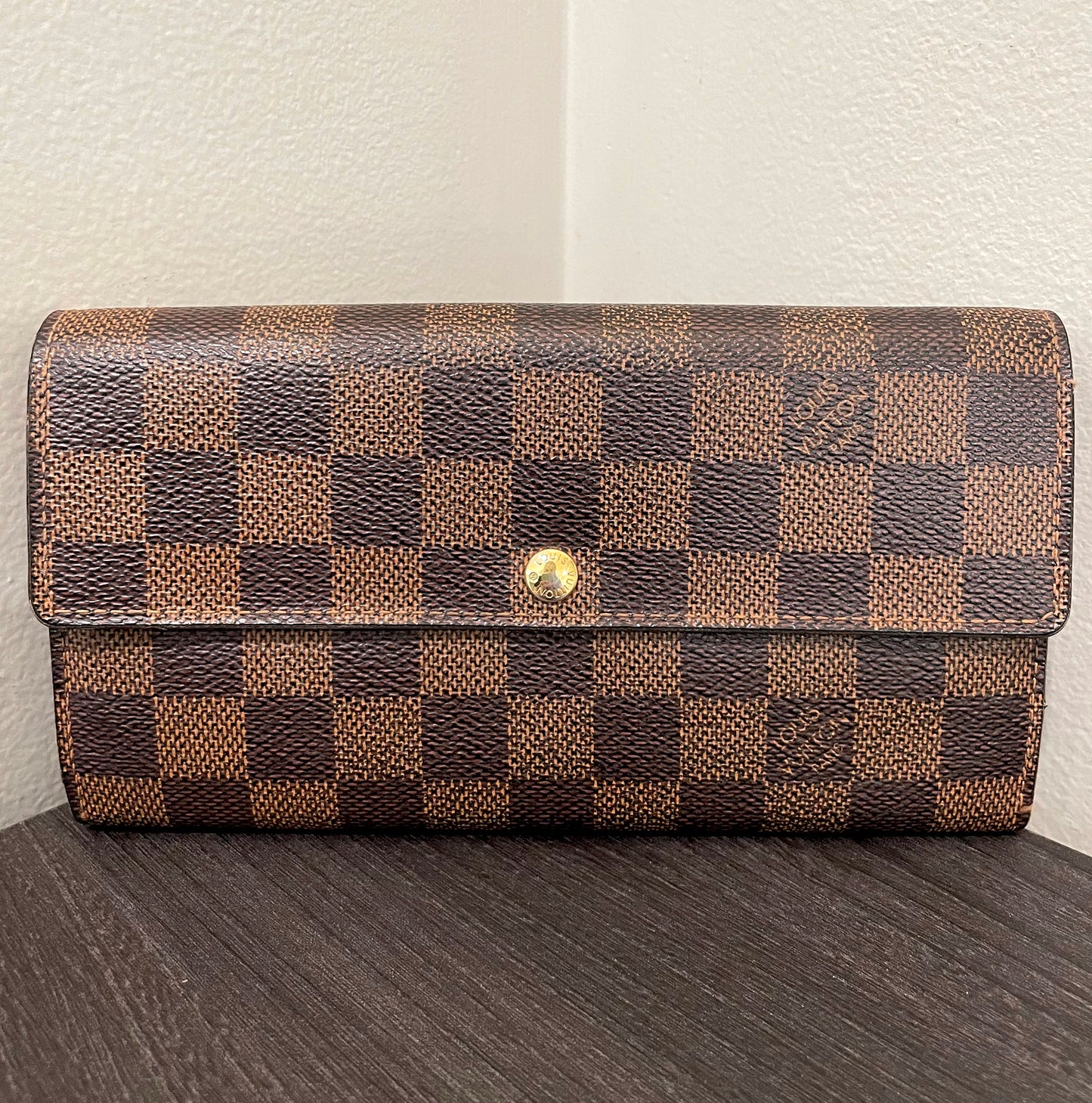 SOLD! Louis Vuitton Damier Ebene Wallet