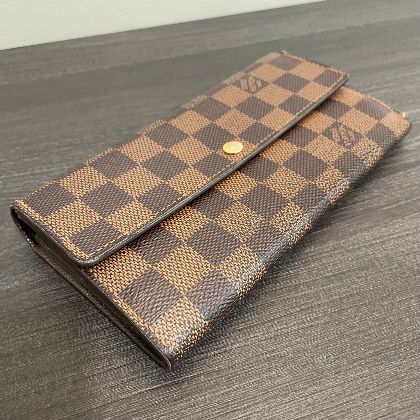 SOLD! Louis Vuitton Damier Ebene Wallet