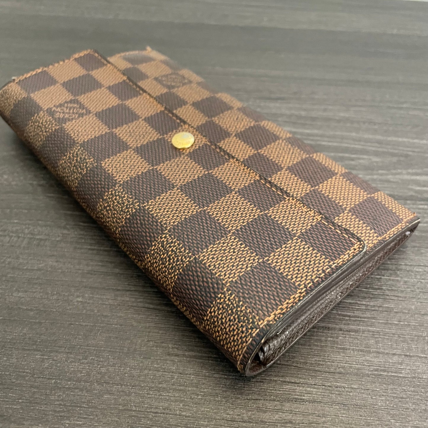 SOLD! Louis Vuitton Damier Ebene Wallet